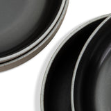 Habitat set of 4 matte black pasta bowls, UK version