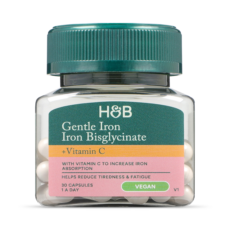 Holland & Barrett Gentle Iron capsules 20mg 30 Capsules, UK version