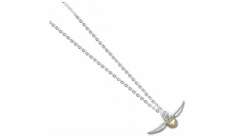 Harry Potter two-tone golden snitch pendant necklace with 45cm chain, UK version