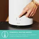 Duux ThreeSixty smart ceramic fan heater in white - British product