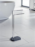 Showerdrape Grey Octavia freestanding towel stand 82cm (British brand)