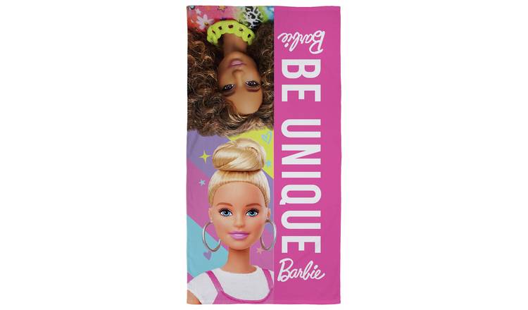 Barbie Be Unique bath towel multicoloured 70x140cm - British product