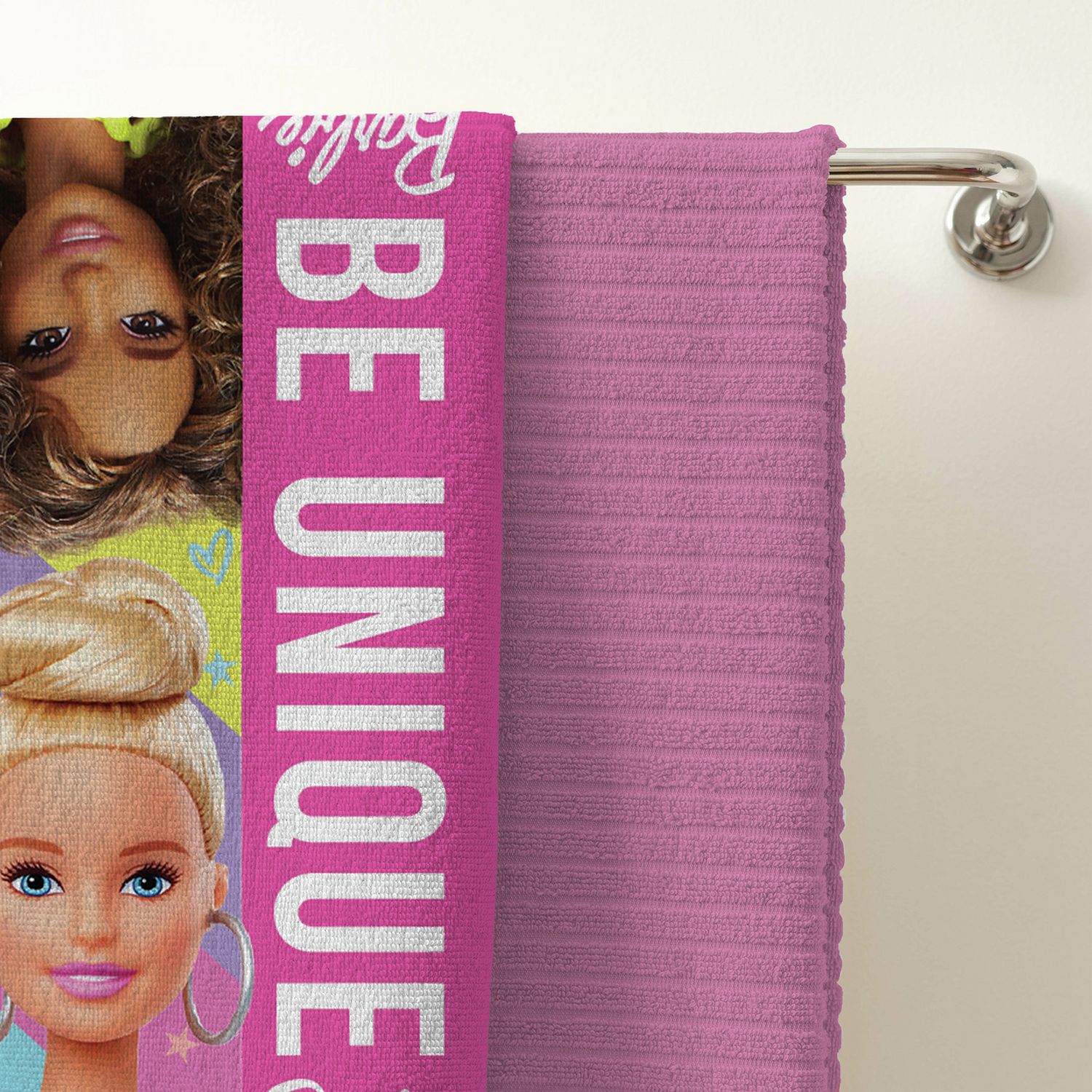 Barbie Be Unique bath towel multicoloured 70x140cm - British product