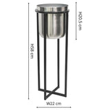Ivyline Calla Planter Stand silver 58cm, UK version