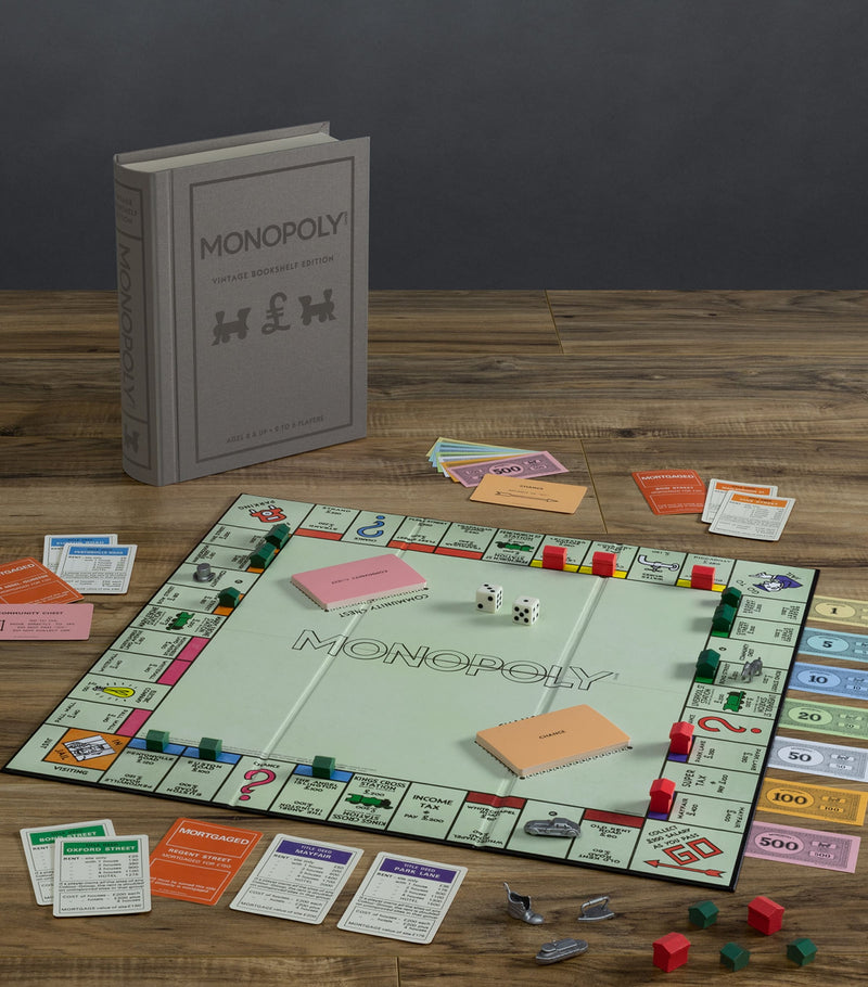Monopoly Vintage Bookshelf Edition board game (British brand)