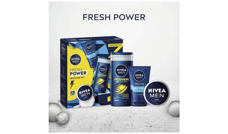 NIVEA MEN Fresh Power skincare gift set (British brand)