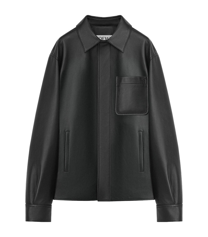LOEWE Leather Anagram Overshirt, UK version