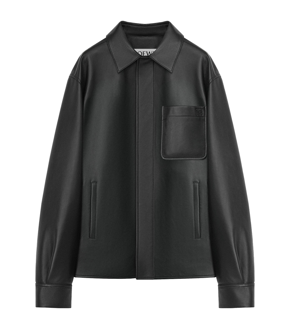 LOEWE Leather Anagram Overshirt, UK version