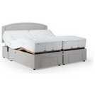 Mibed Superking adjustable bed with storage drawers in grey, imported from the UK