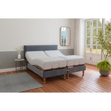 Mibed Memory Superking Adjustable Bed with Mattress Grey, imported from the UK