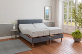 Mibed Memory Superking Adjustable Bed with Mattress Grey, imported from the UK