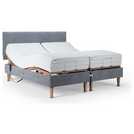 Mibed Memory Superking Adjustable Bed with Mattress Grey, imported from the UK