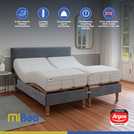 Mibed Memory Superking Adjustable Bed with Mattress Grey, imported from the UK
