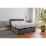 Mibed Adjustable Bed Frame and Mattress Grey Superking, imported from the UK