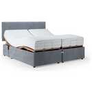 Mibed Adjustable Bed Frame and Mattress Grey Superking, imported from the UK