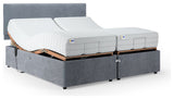 Mibed Adjustable Bed Frame and Mattress Grey Superking, imported from the UK