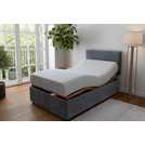 Mibed Memory Adjustable Bed with Mattress Grey SmallDouble, imported from the UK