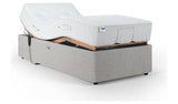 Mibed adjustable bed and mattress Dark Grey Single, imported from the UK