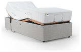 Mibed adjustable bed and mattress Dark Grey Single, imported from the UK