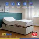 Mibed adjustable bed and mattress Dark Grey Single, imported from the UK