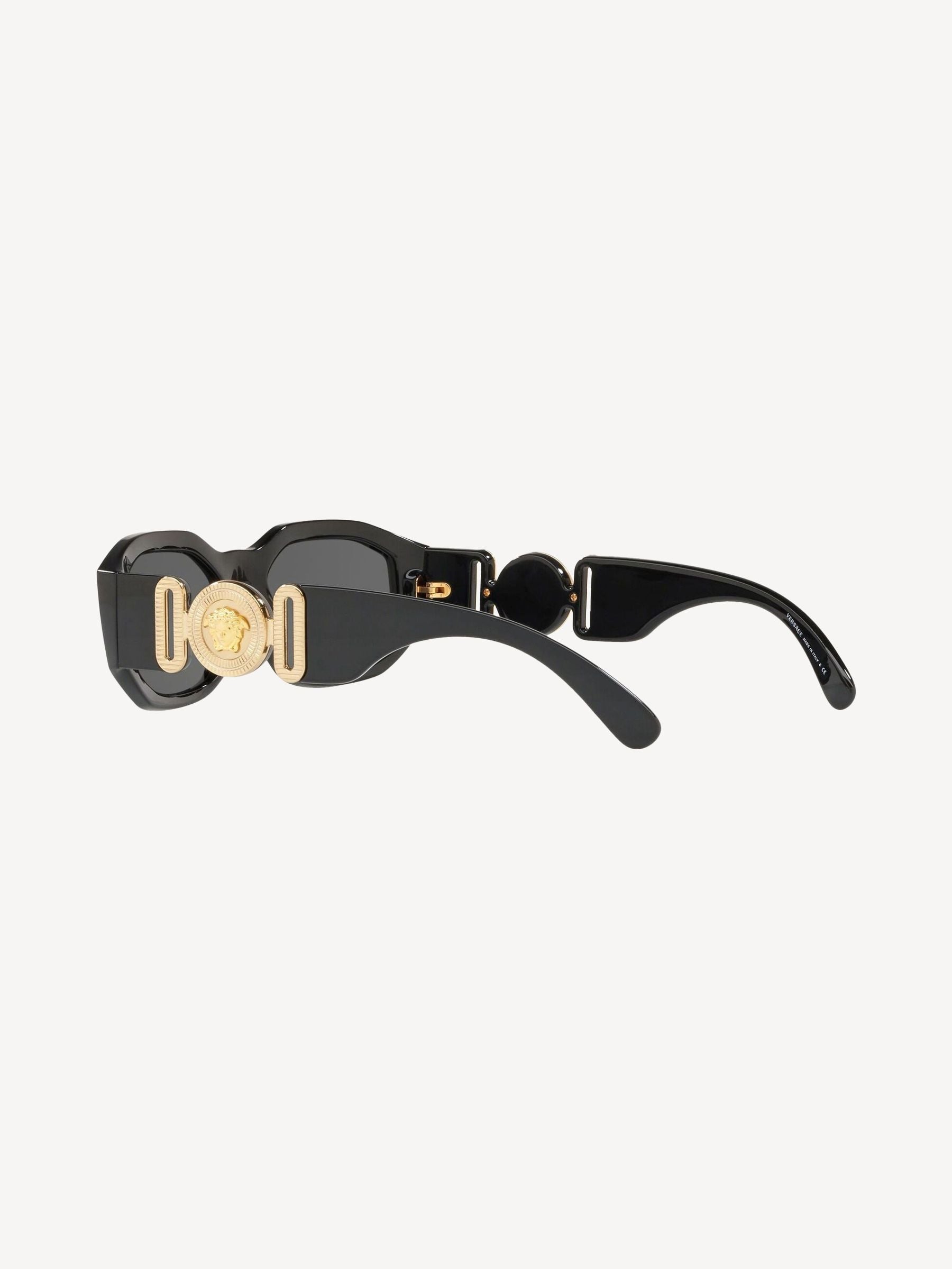 نظارات شمسية Versace Black Medusa Biggie (علامة تجارية بريطانية)