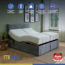 Mibed superking adjustable bed and mattress grey, imported from the UK