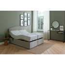 Mibed Kingsize adjustable bed and mattress Dark Grey, imported from the UK