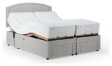 Mibed Kingsize adjustable bed and mattress Dark Grey, imported from the UK