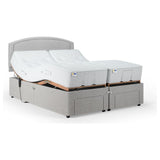 Mibed Kingsize adjustable bed and mattress Dark Grey, imported from the UK