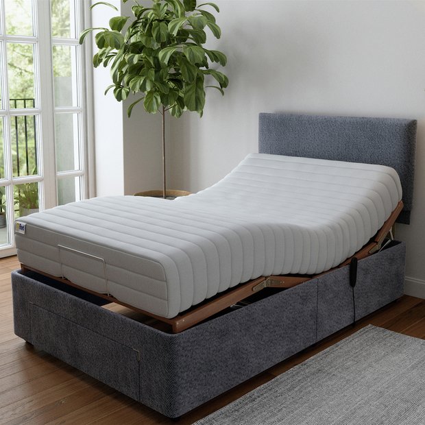 Mibed Small Double Adjustable Bed with Mattress, imported from the UK