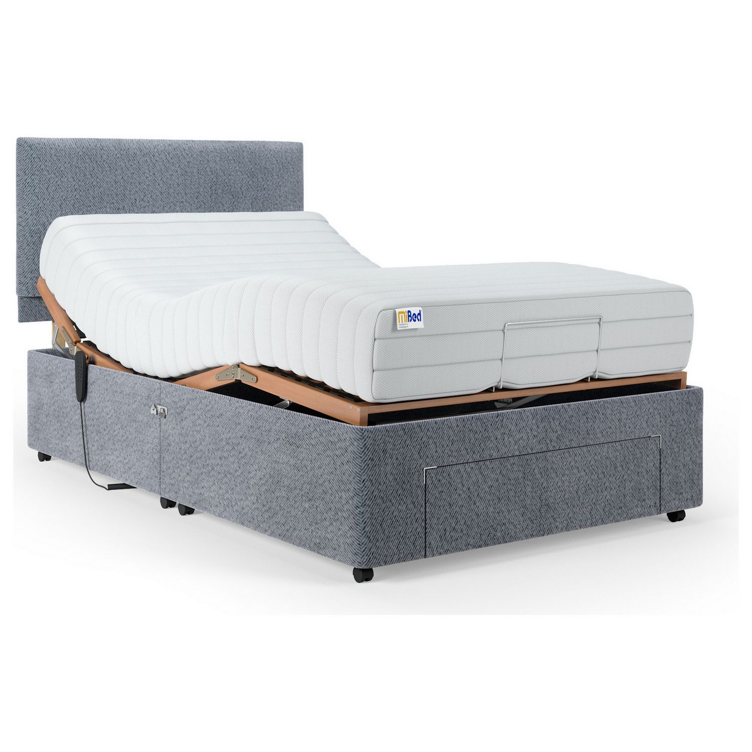 Mibed Small Double Adjustable Bed with Mattress, imported from the UK