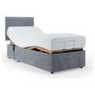 Mibed Single Adjustable Bed with Mattress Grey, imported from the UK