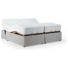 Mibed superking adjustable bed and mattress set in grey, imported from the UK