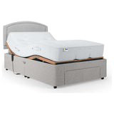 Mibed Small Double Adjustable Bed with Storage Drawer and Mattress in Grey, imported from the UK