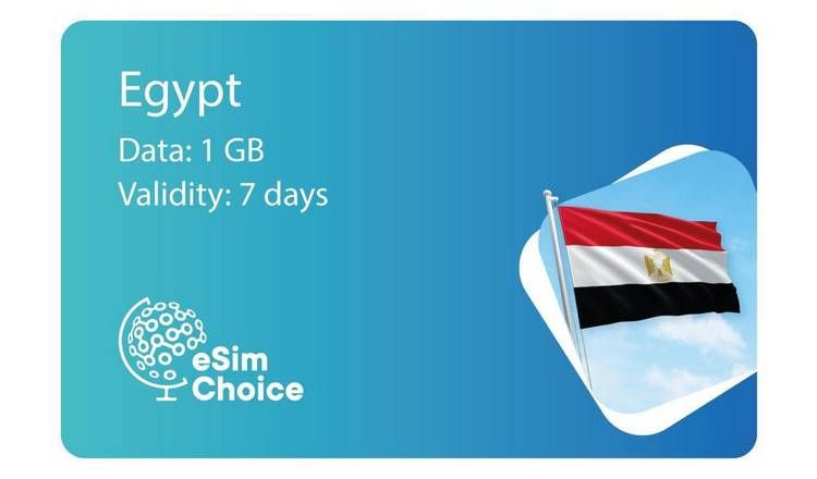 eSimChoice Egypt Travel eSIM - 7 Days - 1GB GOODS Argos