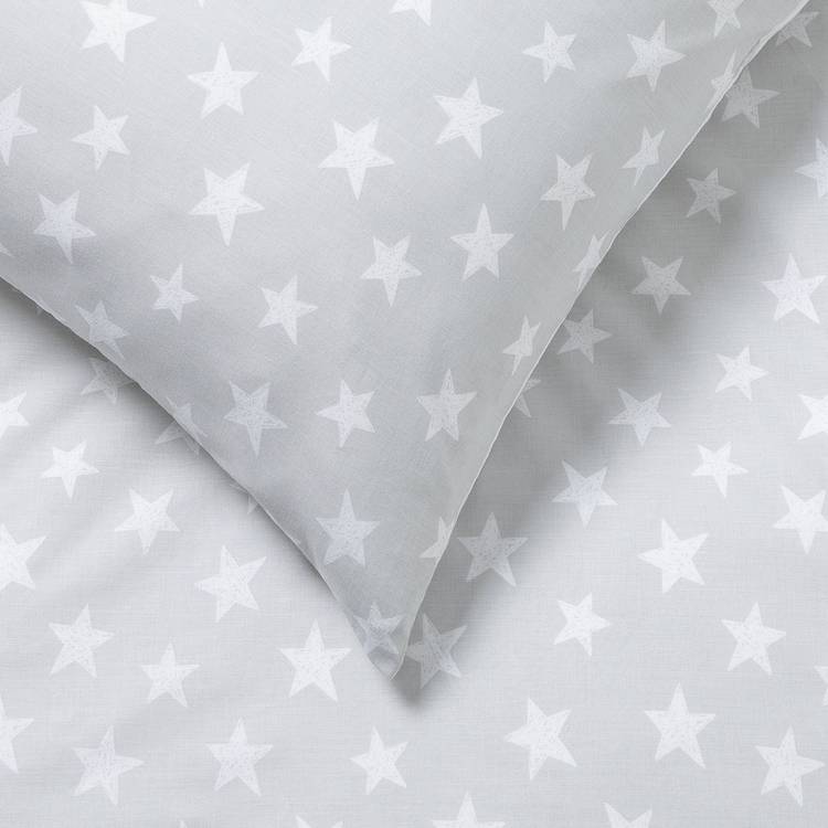 Habitat reversible star grey bedding set toddler, imported from the UK