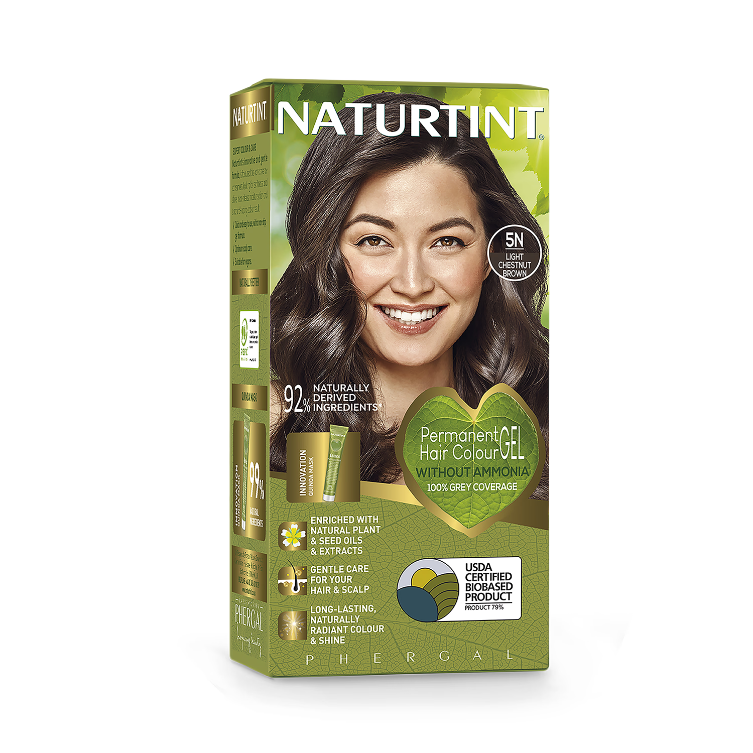 Naturtint 5N Light Chestnut Brown hair colour, UK version