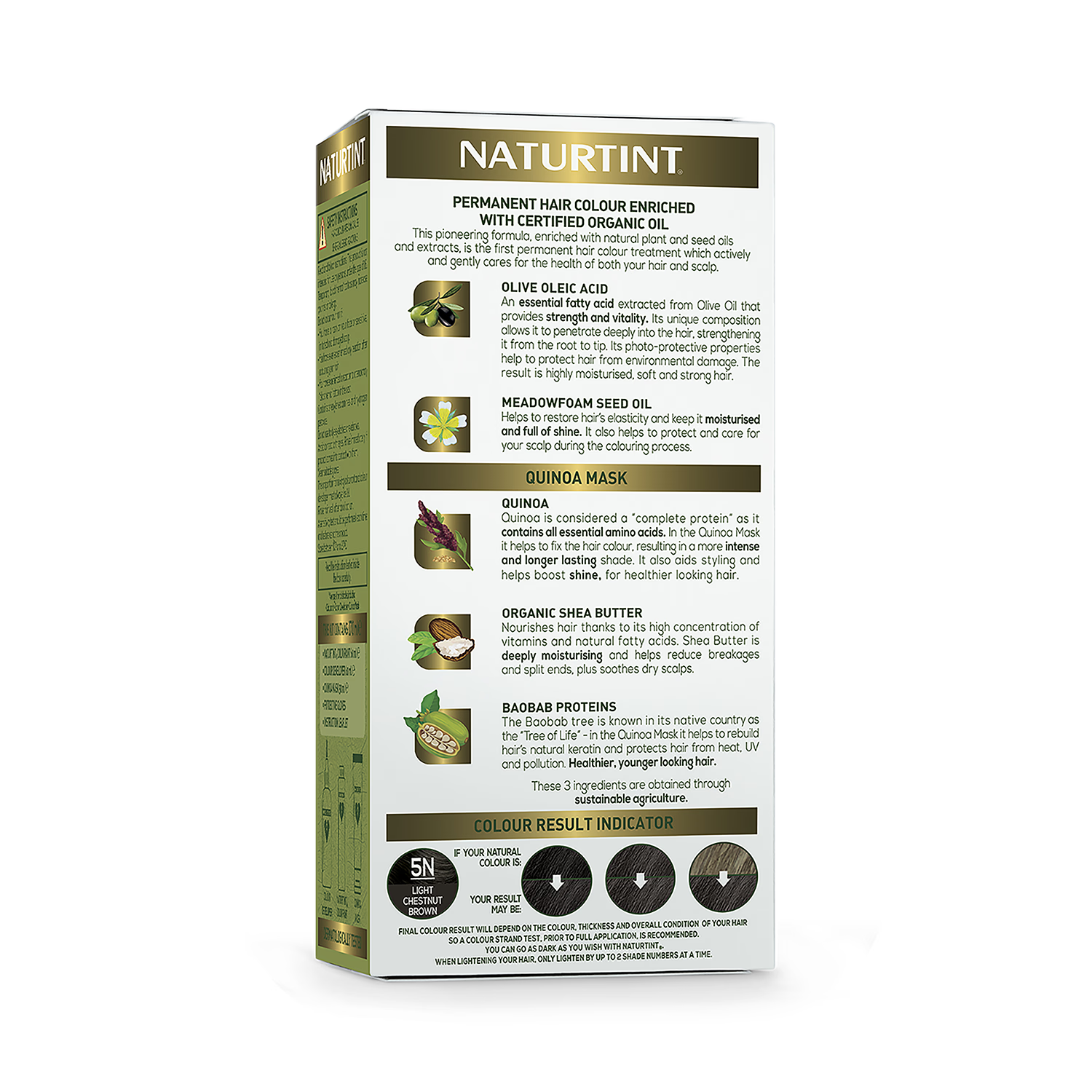 Naturtint 5N Light Chestnut Brown hair colour, UK version