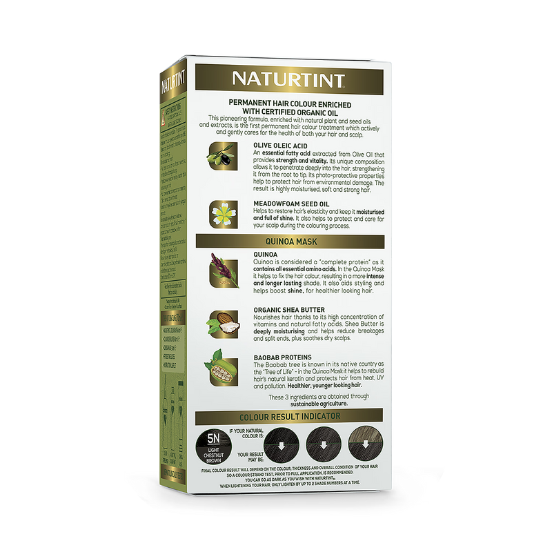 Naturtint 5N Light Chestnut Brown hair colour, UK version