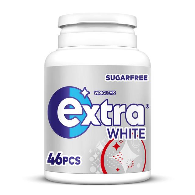 Extra White Sugarfree Chewing Gum Bottle 46 Pieces   64g