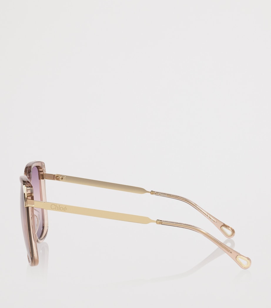 Chloé CH0286S rectangular acetate sunglasses - British product