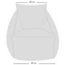 rucomfy Fabric Bean Bag Chair - Slate Grey