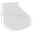 rucomfy Fabric Bean Bag Chair - Slate Grey