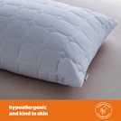 Silentnight Quilted Snuggle Hollowfibre Soft Pillow L76 x W48cm (British brand)