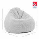 rucomfy Jumbo Bean Bag Slate Grey, imported from the UK