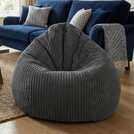 rucomfy Jumbo Bean Bag Slate Grey, imported from the UK