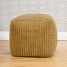 rucomfy Jumbo Cord Cube Bean Bag Mustard 38cm, imported from the UK