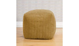 rucomfy Jumbo Cord Cube Bean Bag Mustard 38cm, imported from the UK