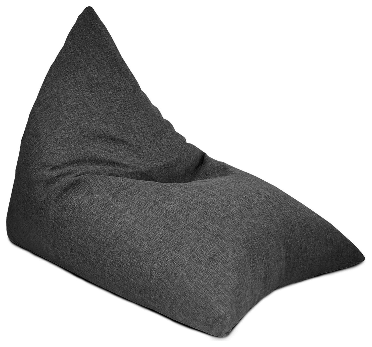 rucomfy charcoal barley humbug beanbag, imported from the UK