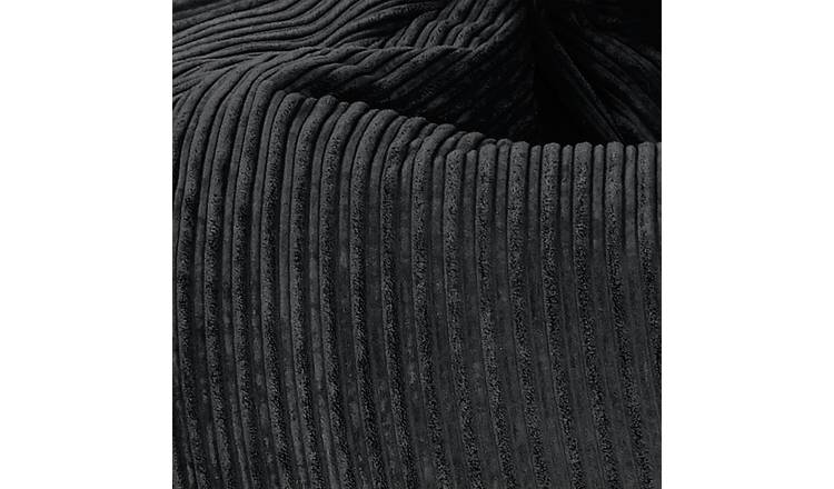 rucomfy jumbo bean bag chair black, imported from the UK